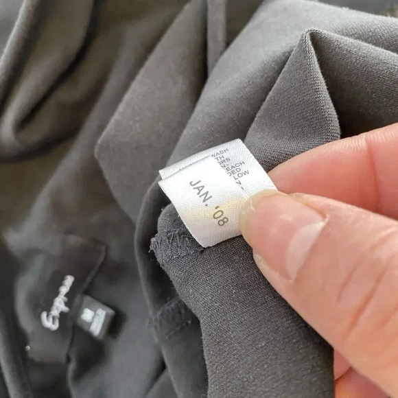 Y2K Express Babydoll Black One Shoulder Ruffle Stretch Self Bra Tank Top Lady M - Picture 5 of 10